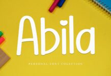 Abila Font Poster 1