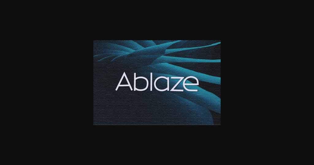 Ablaze Font Poster 1