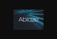 Ablaze Font Ablaze Font Poster 1