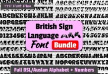 Able Lingo BSL 1-5 Font Poster 1