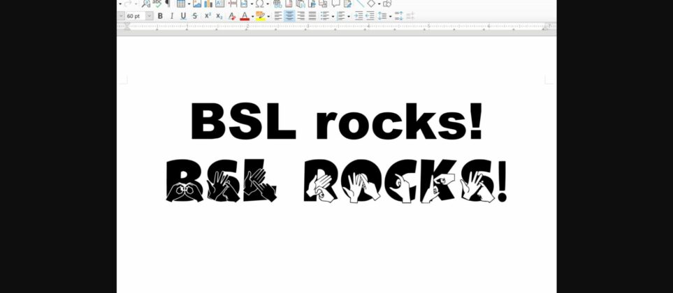 Able Lingo BSL 1-5 Font Poster 10