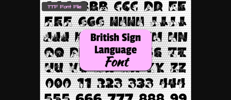 Able Lingo BSL 4 Font Poster 1