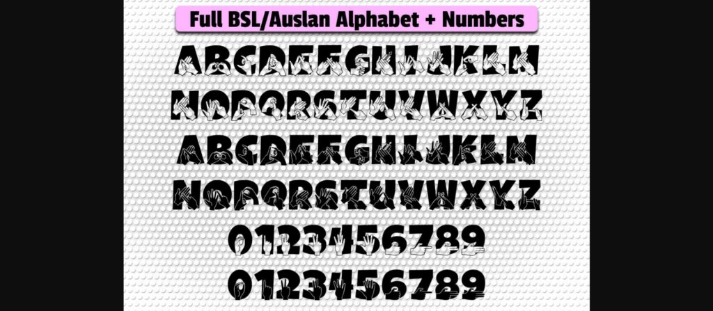 Able Lingo BSL 4 Font Poster 4