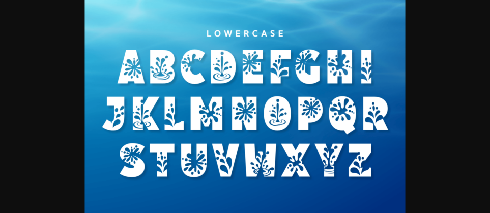 Water Font Poster 8