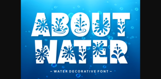 Water Font Poster 1