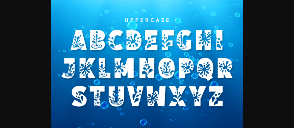 Water Font Poster 7