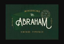Abraham Font Poster 1