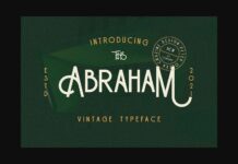Abraham Font Poster 1
