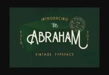 Abraham Font Abraham Font Poster 1