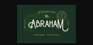 Abraham Font Poster 1