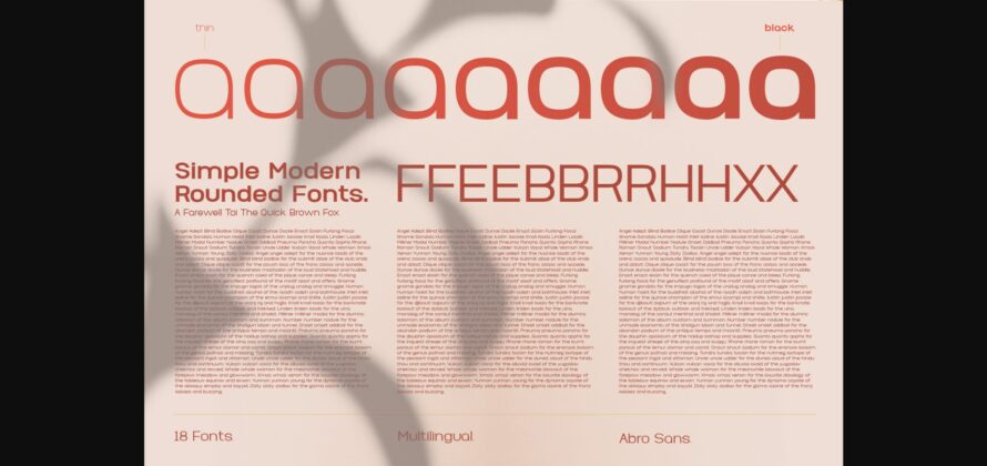 Abro Font Poster 4