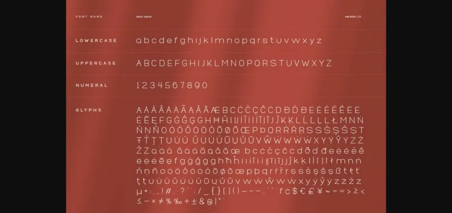 Abro Font Poster 7
