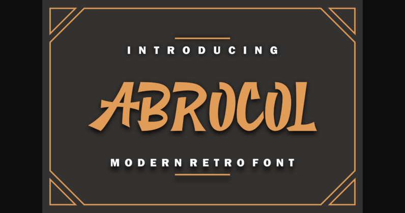 Abrocol Font Poster 3