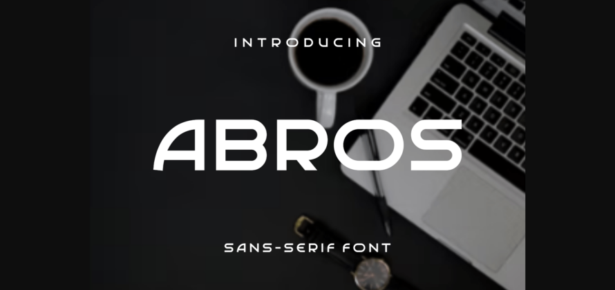 Abros Font Poster 3