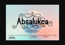Absalukea Font Poster 1