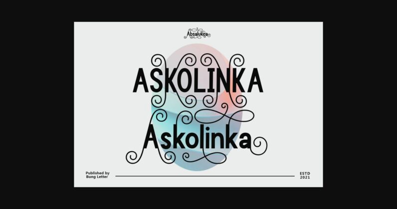 Absalukea Font Poster 5