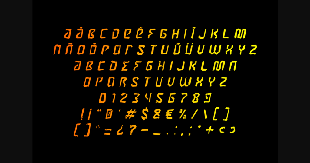 Abser - 397 Font Poster 4