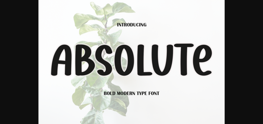 Absolute Font Poster 3