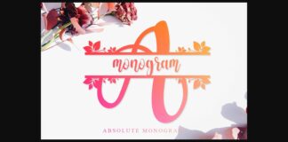 Absolute Monogram Font Poster 1