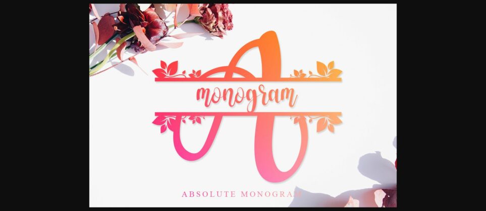 Absolute Monogram Font Poster 1