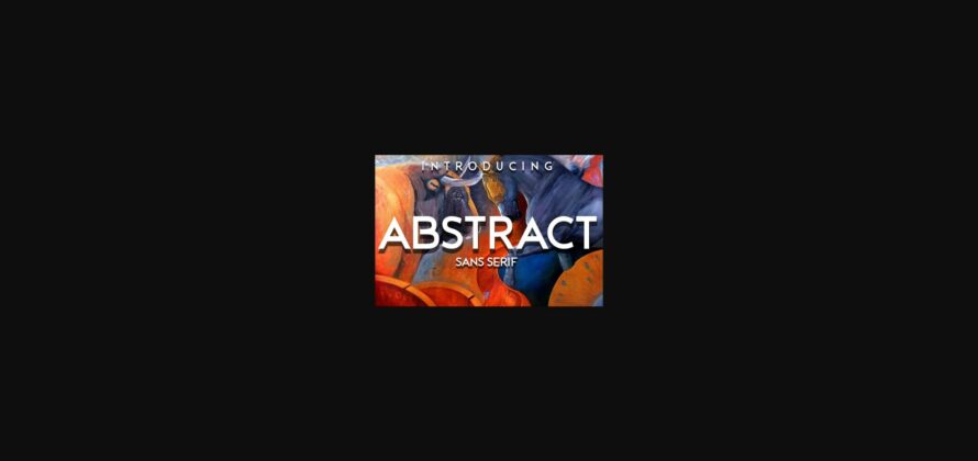 Abstract Font Poster 3