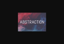 Abstraction Font Poster 1