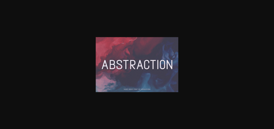 Abstraction Font Poster 1