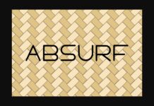 Absurf Font Poster 1