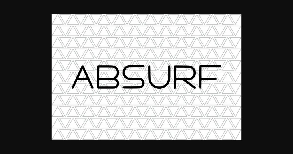 Absurf Font Poster 6