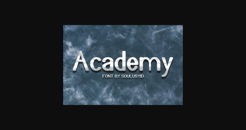 Academy Font Poster 3