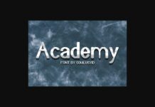 Academy Font Poster 1