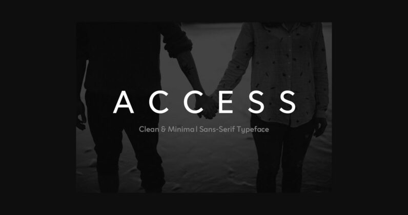 Access Font Poster 3