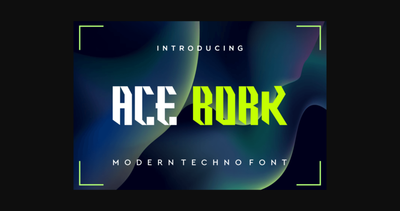 Acebork Font Poster 2