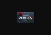 Achilles Font Poster 1