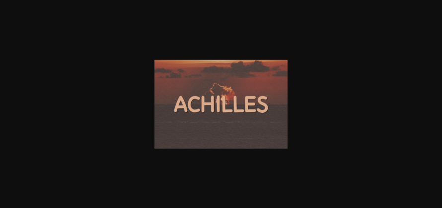 Achilles Font Poster 3