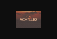 Achilles Font Poster 1