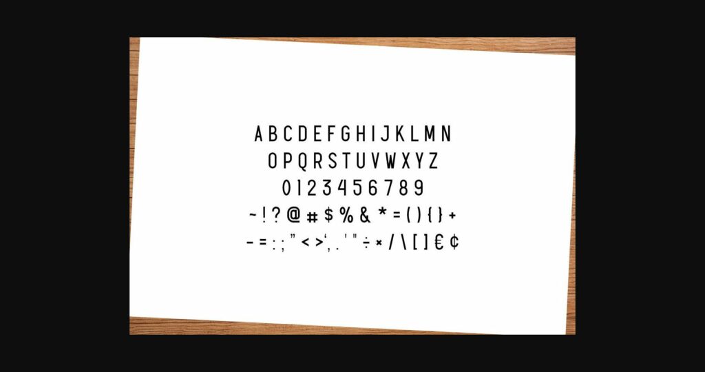 Activity Font Poster 4