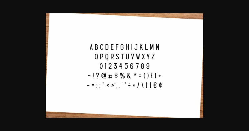 Activity Font Poster 4