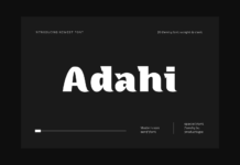 Adahi Font Poster 1