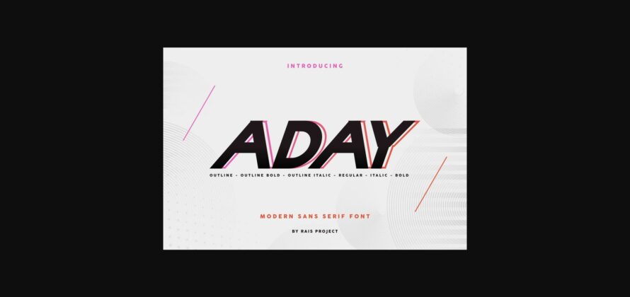 Aday Font Poster 3