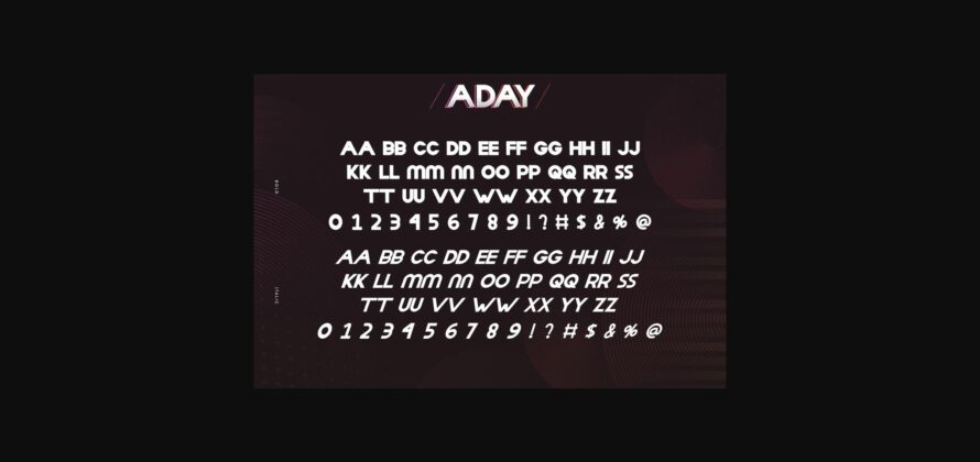 Aday Font Poster 6