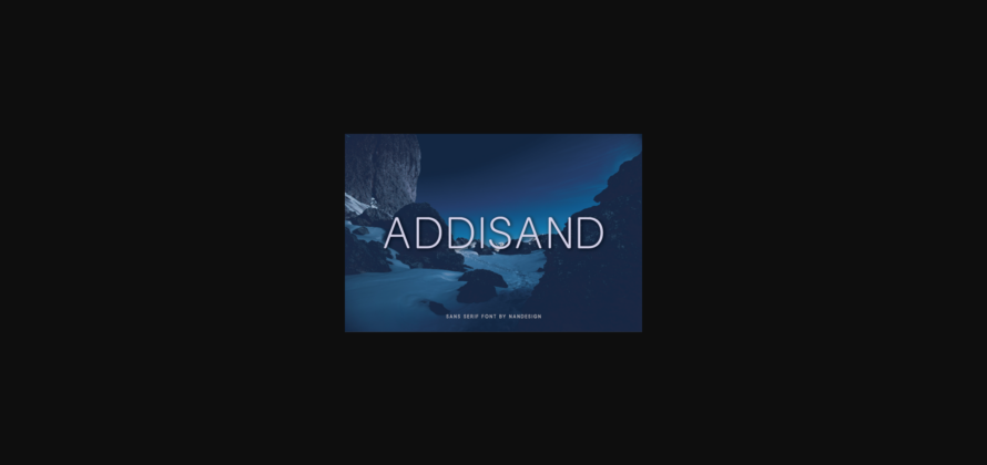 Addisand Font Poster 3