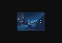 Addisand Font Poster 1