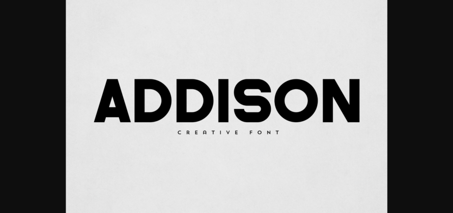 Addison Font Poster 3