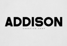 Addison Font Poster 1