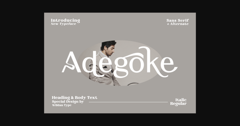 Adegoke Font Poster 3