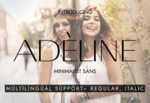 Adeline Font Poster 1