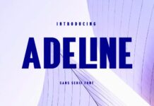 Adeline Font Poster 1