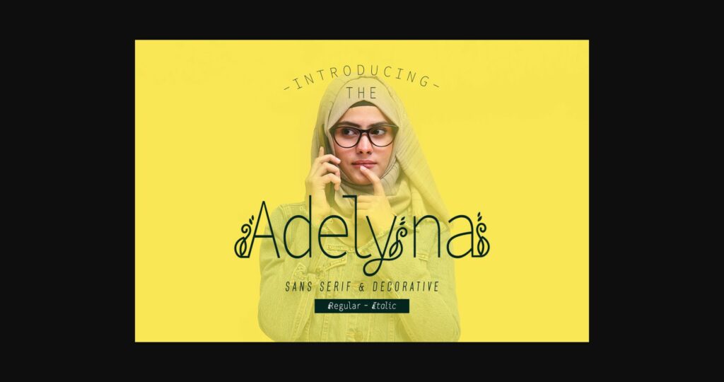 Adelyna Font Poster 3