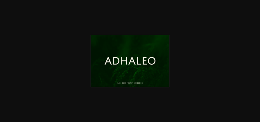 Adhaleo Font Poster 3